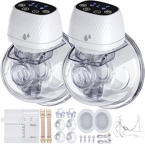 ASAHINA Wearable Hands-Free Double Electric Breast Pump - 2 Pack