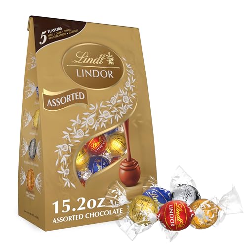 Assorted Lindt LINDOR Chocolate Truffles, 15.2 oz. Bag