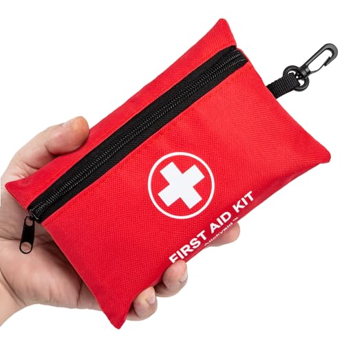 Atickyaid 140 Piece Mini First Aid Kit for Home, Car, Travel