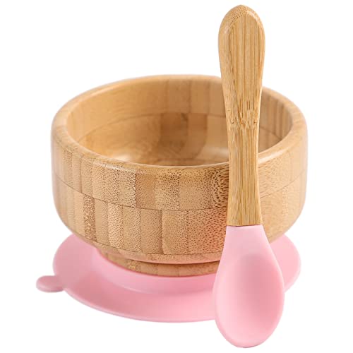 Baby Bamboo Bowls with Suction Set