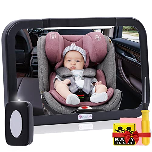 Baby Car Mirror with LED Lighting