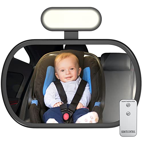 Baby Car Mirror with Night Light