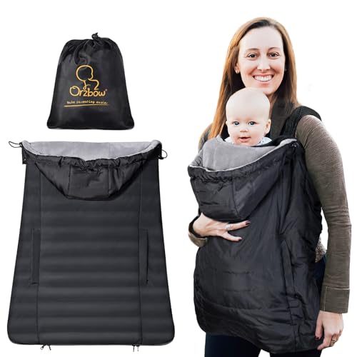 Baby Carrier Cover with Detachable Hood