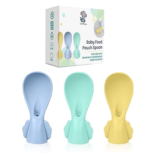 Baby Food Pouch Silicone Spoons