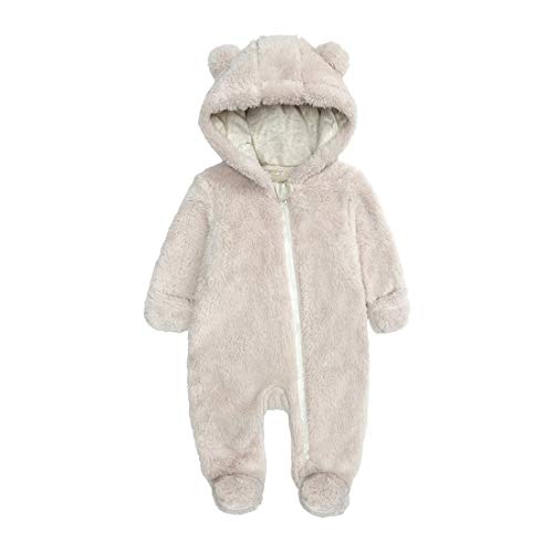 Baby Girls Fleece Bunting Footed Snowsuit