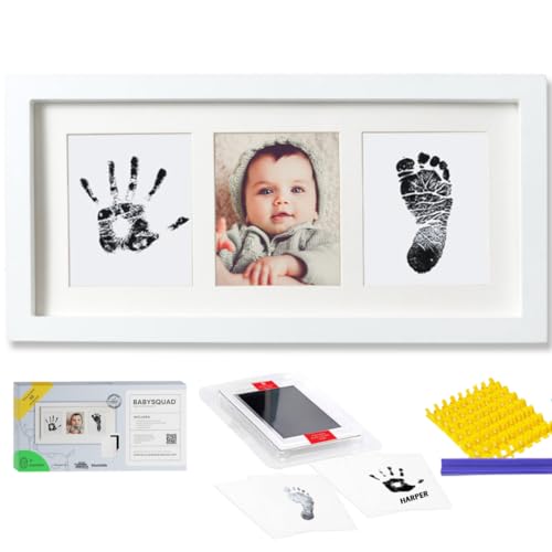 Baby Handprint & Footprint Picture Frame Keepsake