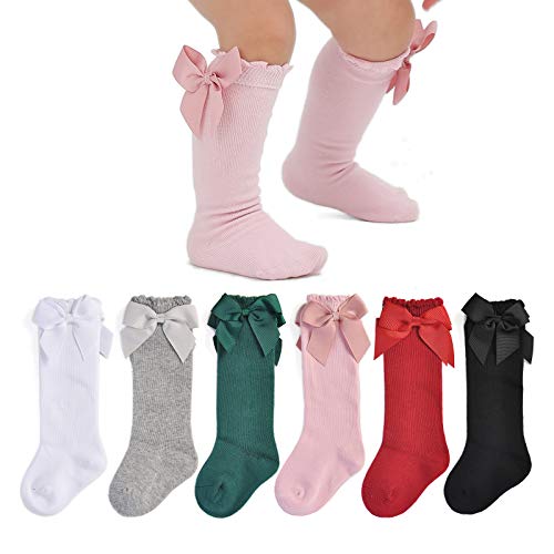 Baby Knee High Socks 6 Pack
