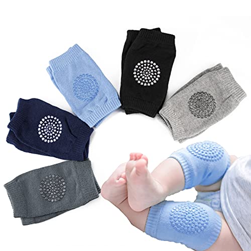 Baby Knee Pads for Crawling - 5 Pack Anti Slip Unisex