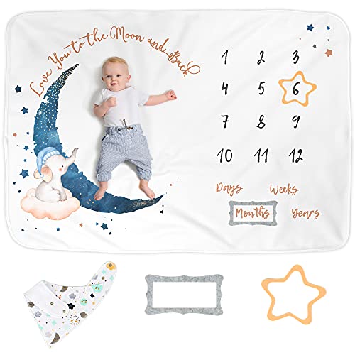 Baby Milestone Blanket for Boys