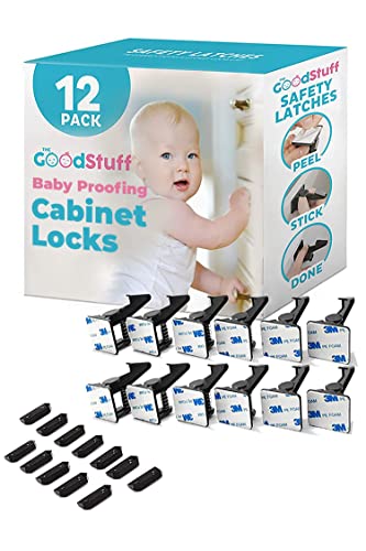 Baby Proof Cabinet Locks - 12 Pack