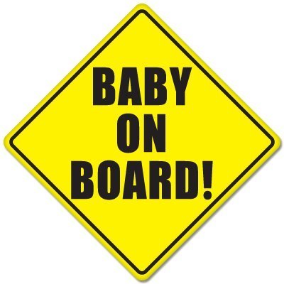 Baby Safety Sign Sticker