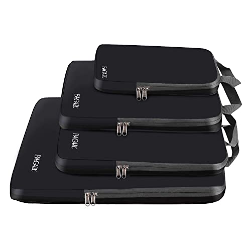 BAGAIL Compression Packing Cubes: Set of 4, 5, or 6 Travel Organizers