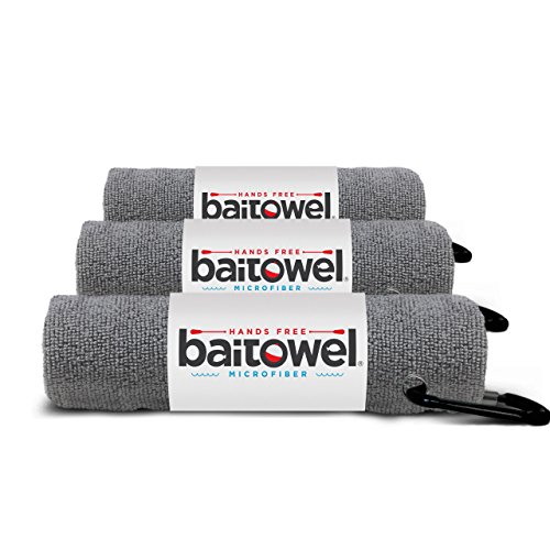 Bait Towel 3 Pack Gray Fishing Towels