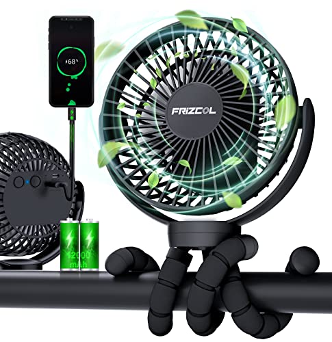 Battery Operated Fan with Power Bank