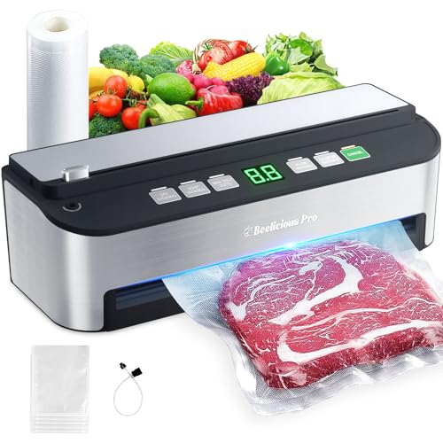 Beelicious Pro 8-IN-1 Vacuum Sealer with Bags Storage and Sous Vide