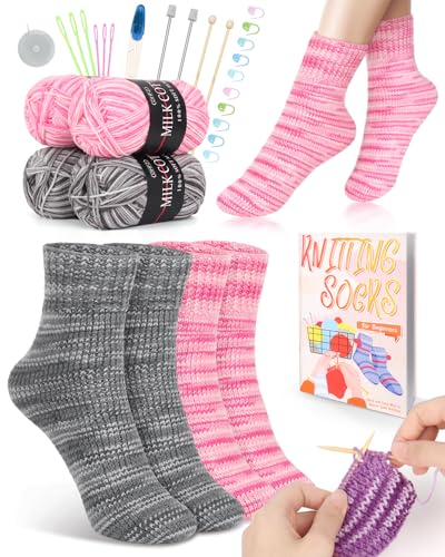 Beginner's Knitting Socks Kit