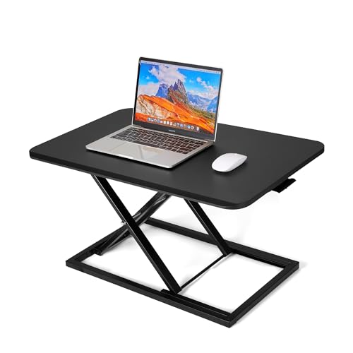 biueus Height Adjustable Standing Desk Converter - Black