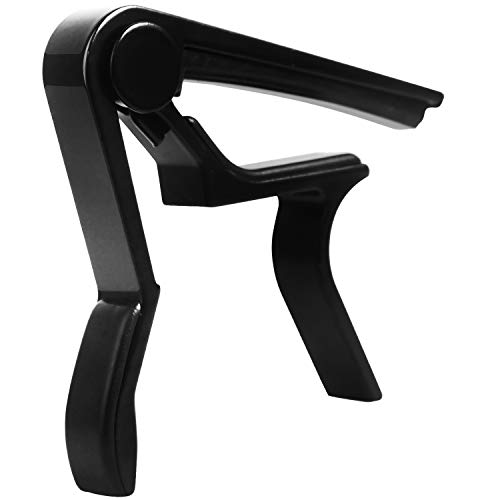 Black Guitar Capo for 6-String Acoustic and Electric Guitars by SIIWOO