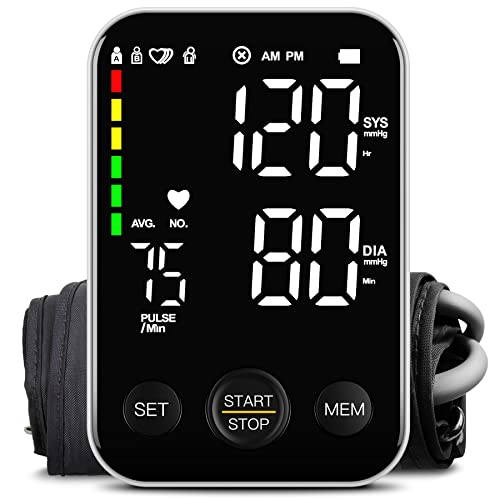 Blood Pressure Monitor with Memory and Large Display