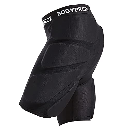 Bodyprox Black Padded Shorts for Snowboard, Skate and Ski - Medium
