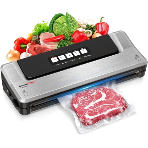 Bonsenkitchen 5-in-1 Dry Vacuum Sealer with Sous Vide Options