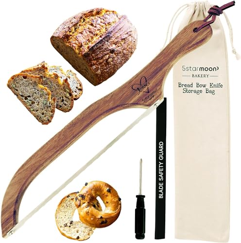Bread Bow Knife with Wooden Handle