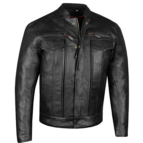 Buffalo Leather Motorcycle Jacket XL