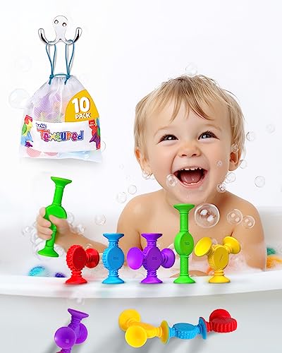BUNMO Textured Suction Bath Toys: Creative, Mold-Free Fun