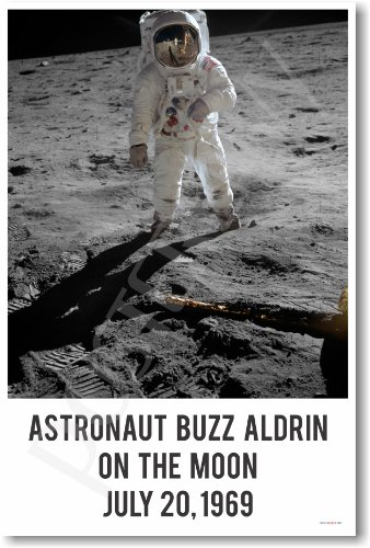 Buzz Aldrin on the Moon July 20,1969 - NEW Famous Astronaut Poster