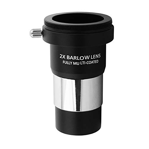 Bysameyee 2X Barlow Lens for Telescope Eyepiece with Camera Connect Interface