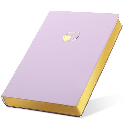 CAGIE Heart-Shaped Soft Cover Diary Journal for Women