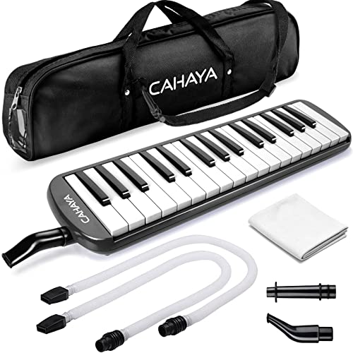 CAHAYA Melodica: 32-Key Double Tubes Air Piano Keyboard