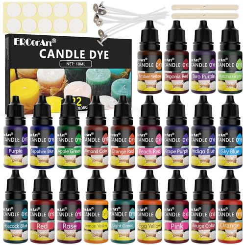 Candle Dye Set - 22 Colors for Soy Candle Making