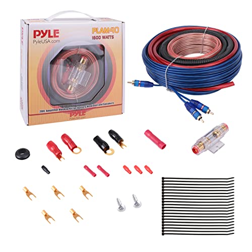 Car Stereo Installation Kit - 4 Gauge Audio Amplifier & Subwoofer Cables