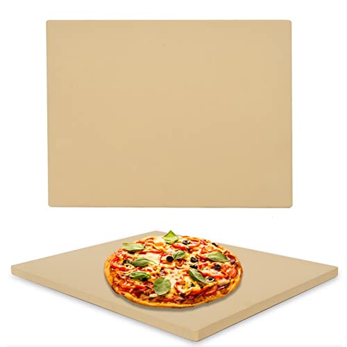 Ceramic Baking Stone - Heavy Duty and Thermal Shock Resistant - 15x12 Inch