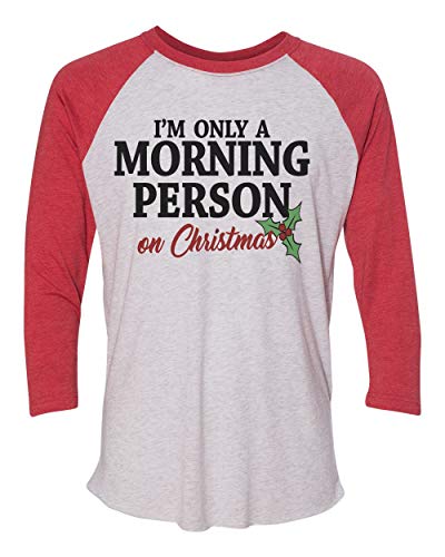 Cheery Christmas Unisex Morning Person Tee - Holiday Red