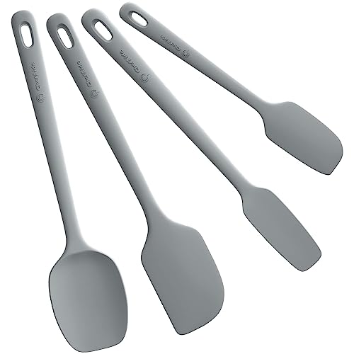 ChefAide 4-Piece Silicone Spatula Set, Heat Resistant up to 600°F