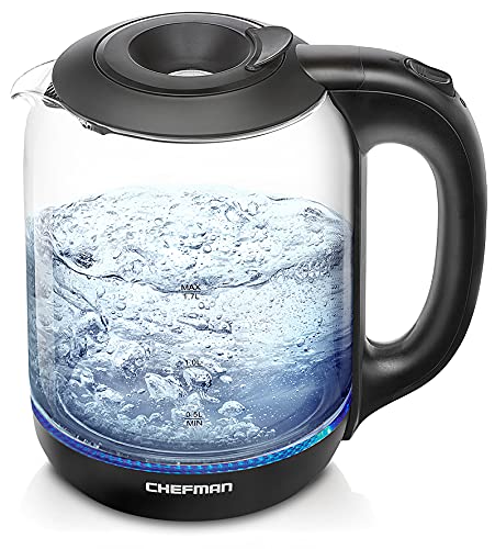 Chefman Electric Kettle with Easy Fill Lid