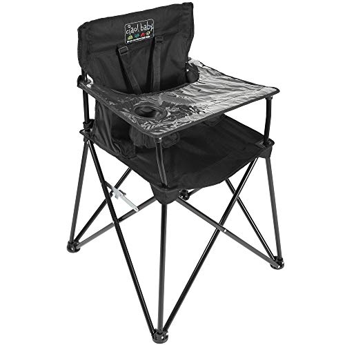 ciao! baby Compact Folding Travel High Chair (Black)