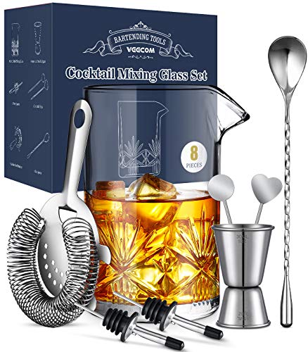 Cocktail Mixing Glass Bartender Kit