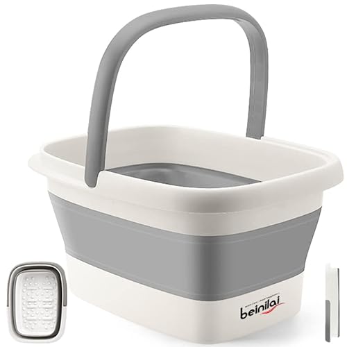 Collapsible Foot Bath Basin with Massage Acupoint