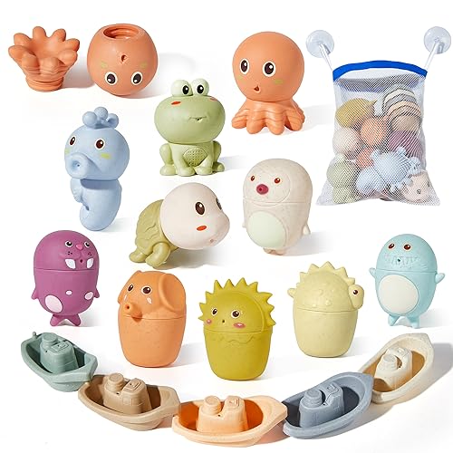Colorful Animal Bath Toys for Toddlers