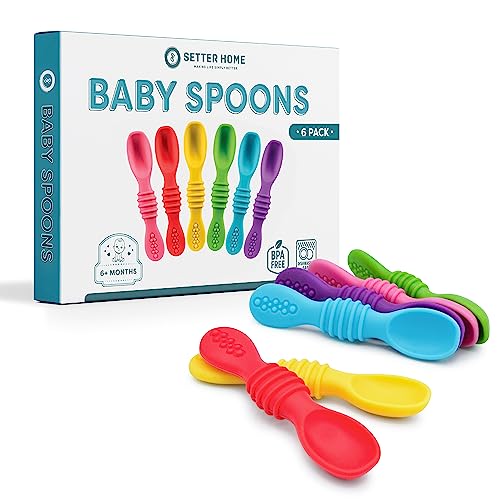 Colorful Silicone Baby Spoons