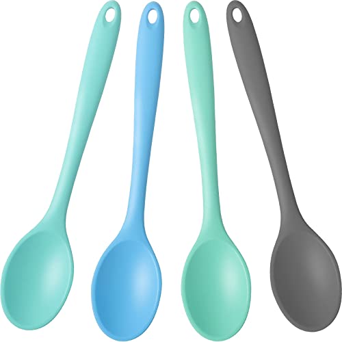 Colorful Silicone Cooking Spoons Set for Kitchen Use