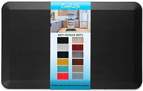 ComfiLife 3/4" Thick Anti Fatigue Floor Mat - 20" x 32", Black