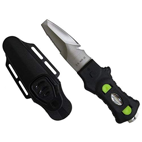 Compact Black Stainless Steel BCD Knife