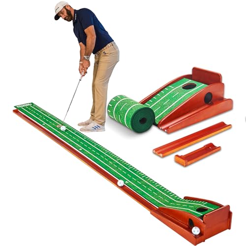 Compact Putting Mat for Indoor and Outdoor Golf Practice