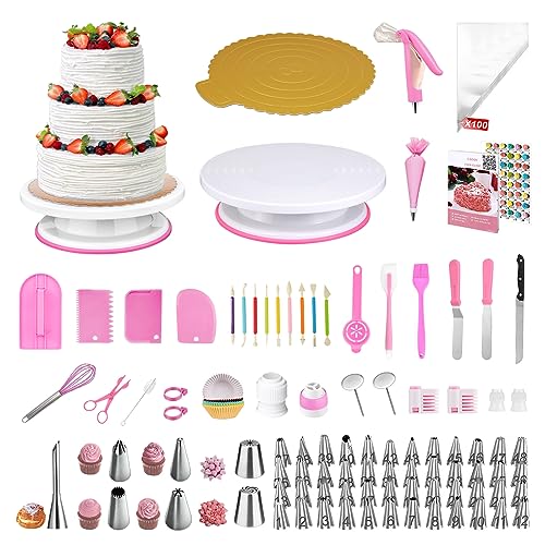 Complete Cake Decorating Kit - 290 Pcs Supplies for Baking and Decorating