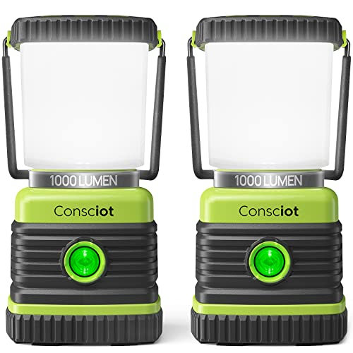 Consciot LED Camping Lantern 2-Pack