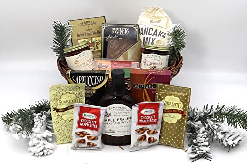 Country Christmas Breakfast Gift Basket (Medium), 9 Pound